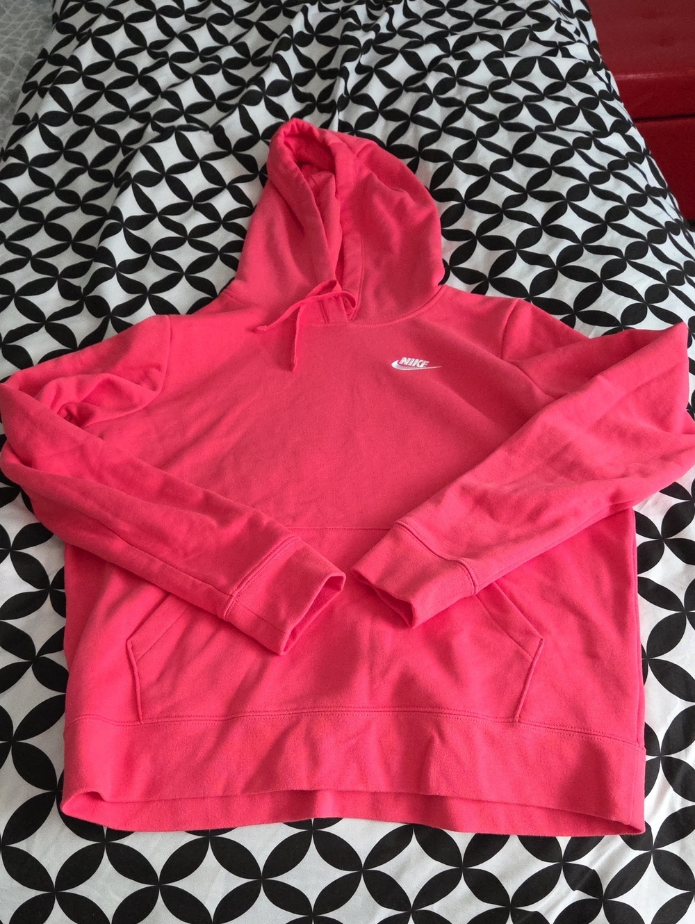 Nike Bright Pink Cowlneck Pullover Hoodie